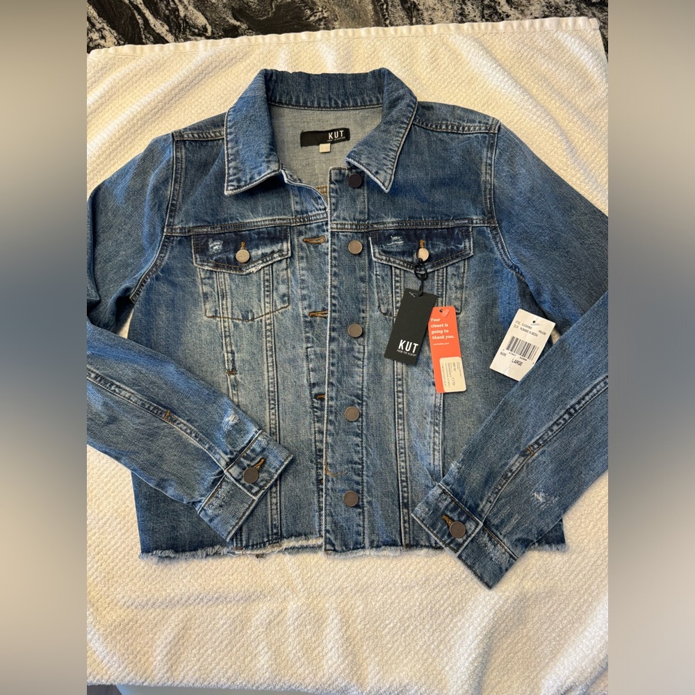 Kut jean jacket size Large